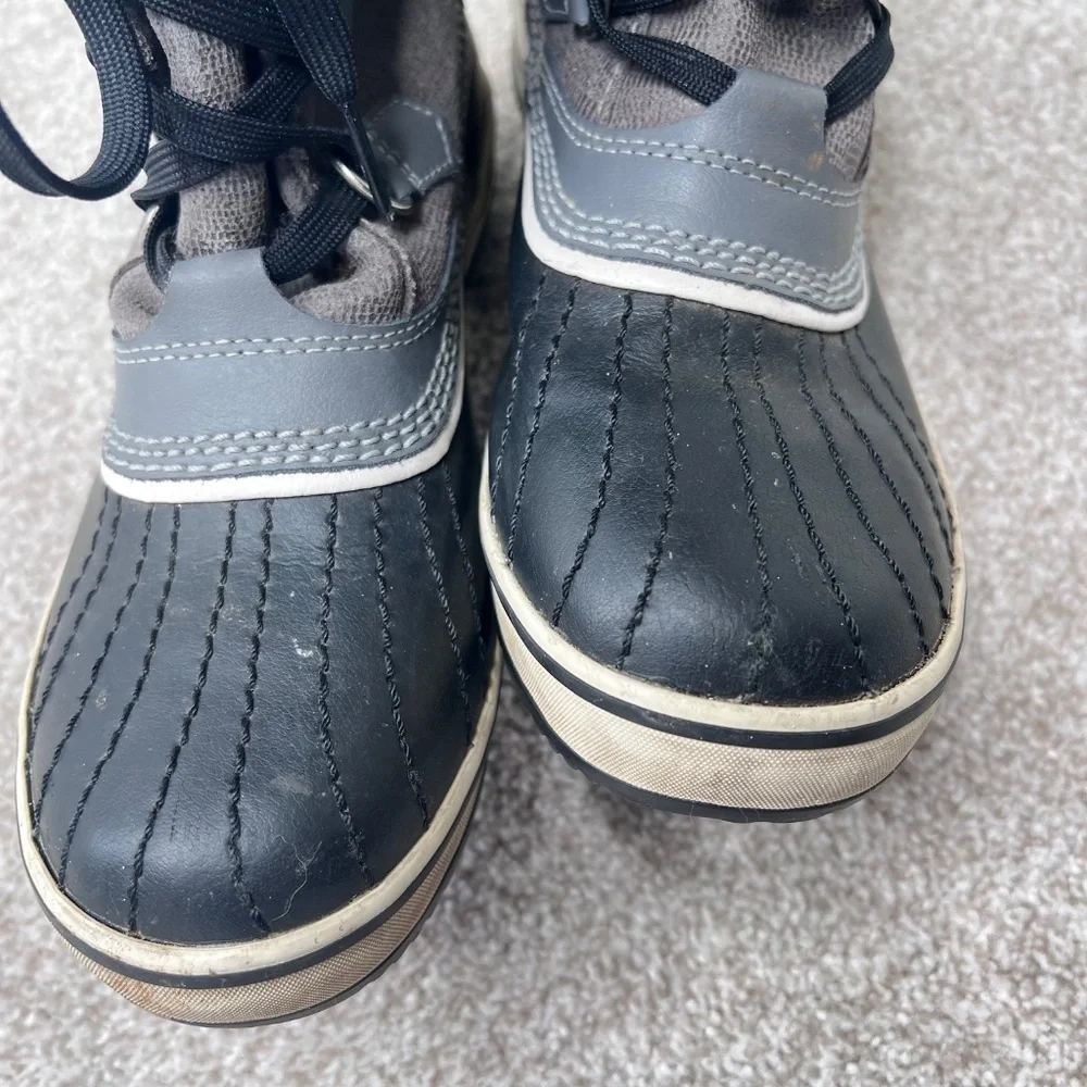 Sorel Tivoli Joan of Arctic Pewter Fur Lace Up Snow Boots 7
